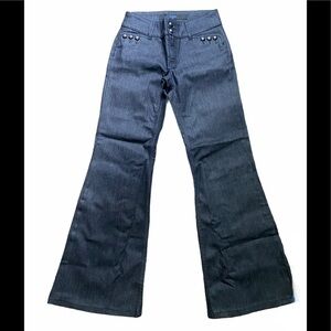 ESCADA SPORT JILL DESIGNER WIDE LEG FLARE JEANS